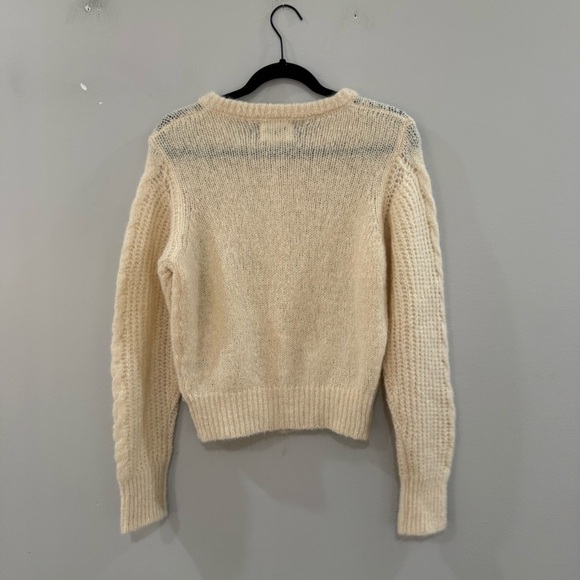 Rouje Sweater Amarillo Cardigan Mohair in Nude Cream - Picture 8 of 10